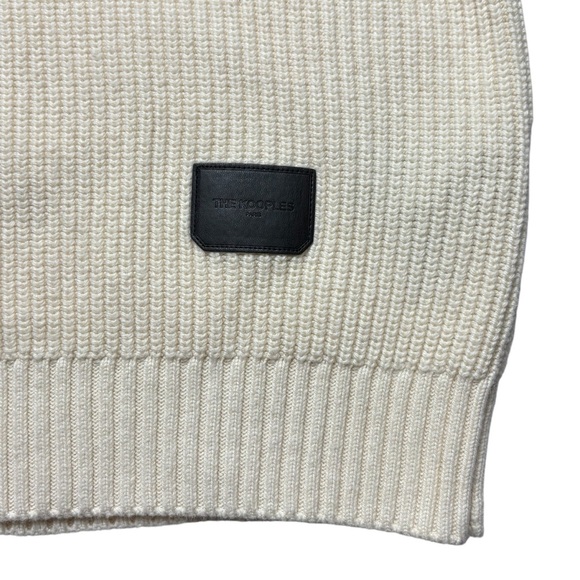 The Kooples Ecru Sweater With Patch Size M Pullover Crewneck Cotton Wool - Picture 4 of 12